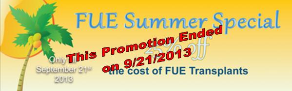 Summer FUE Promotion Ended
